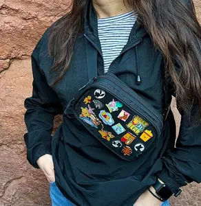 Pin Belt Bag - Ita Bag, Pin Display Bag, Clear Pocket Display Bag, Pin Trading Bag, Window Bag, Pin Display Fanny Pack