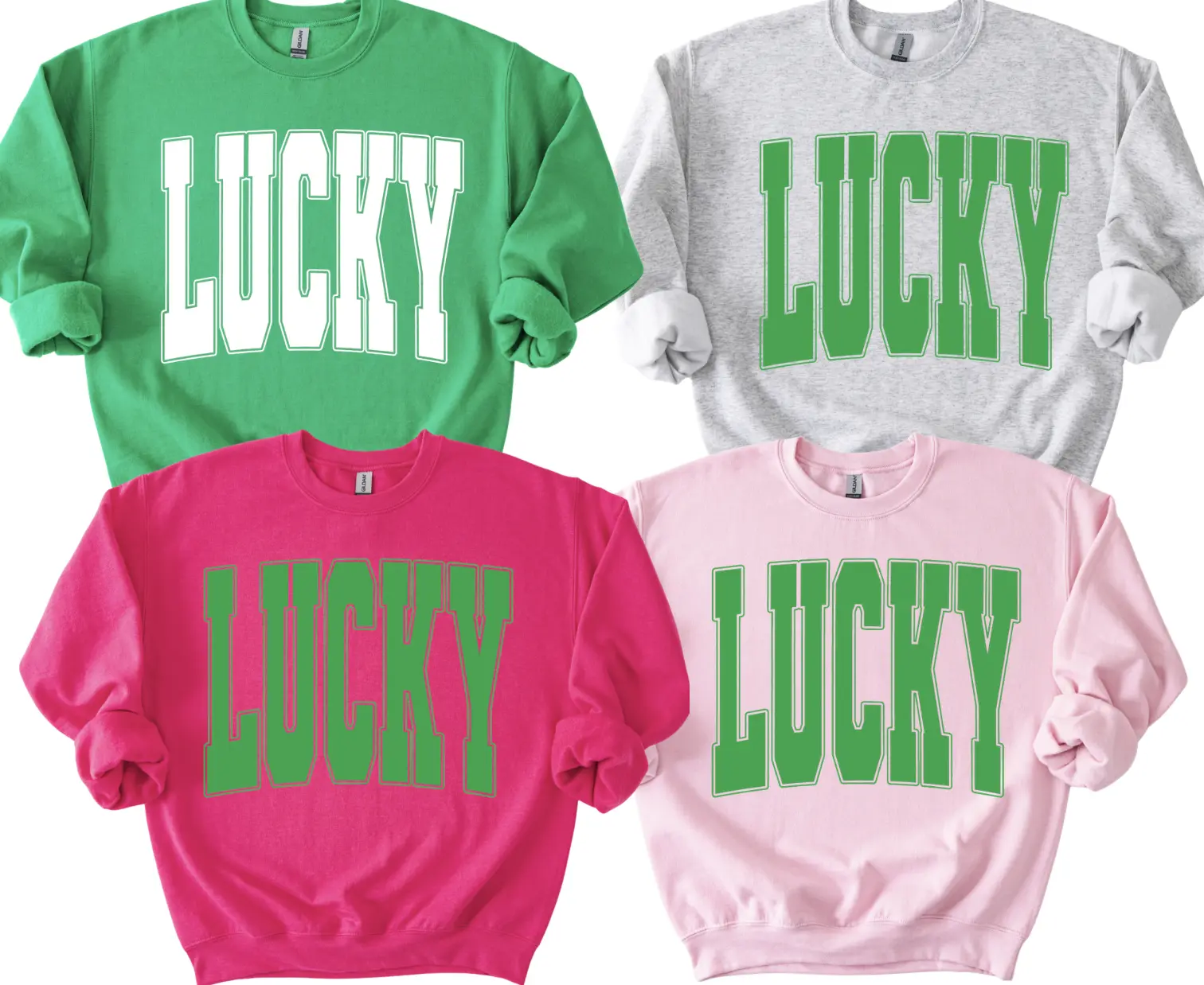 LUCKY St. Patrick's Day print sweatshirt or T-Shirt
