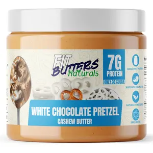 Fit Butters Naturals White Chocolate Pretzel Cashew Butter