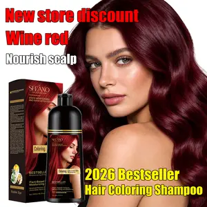 Hair Dye Shampoo, 3 in 1, Instant Hair Color, Grey Coverage, Ammonia Free, Herbal, Long Lasting, Hair Care, Multicolor
