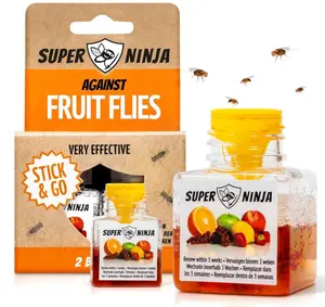 Indoor Fruit Fly Traps (2 Pack) – Home & Kitchen Fruit Fly Catcher, Easy-to-Use, Friendly