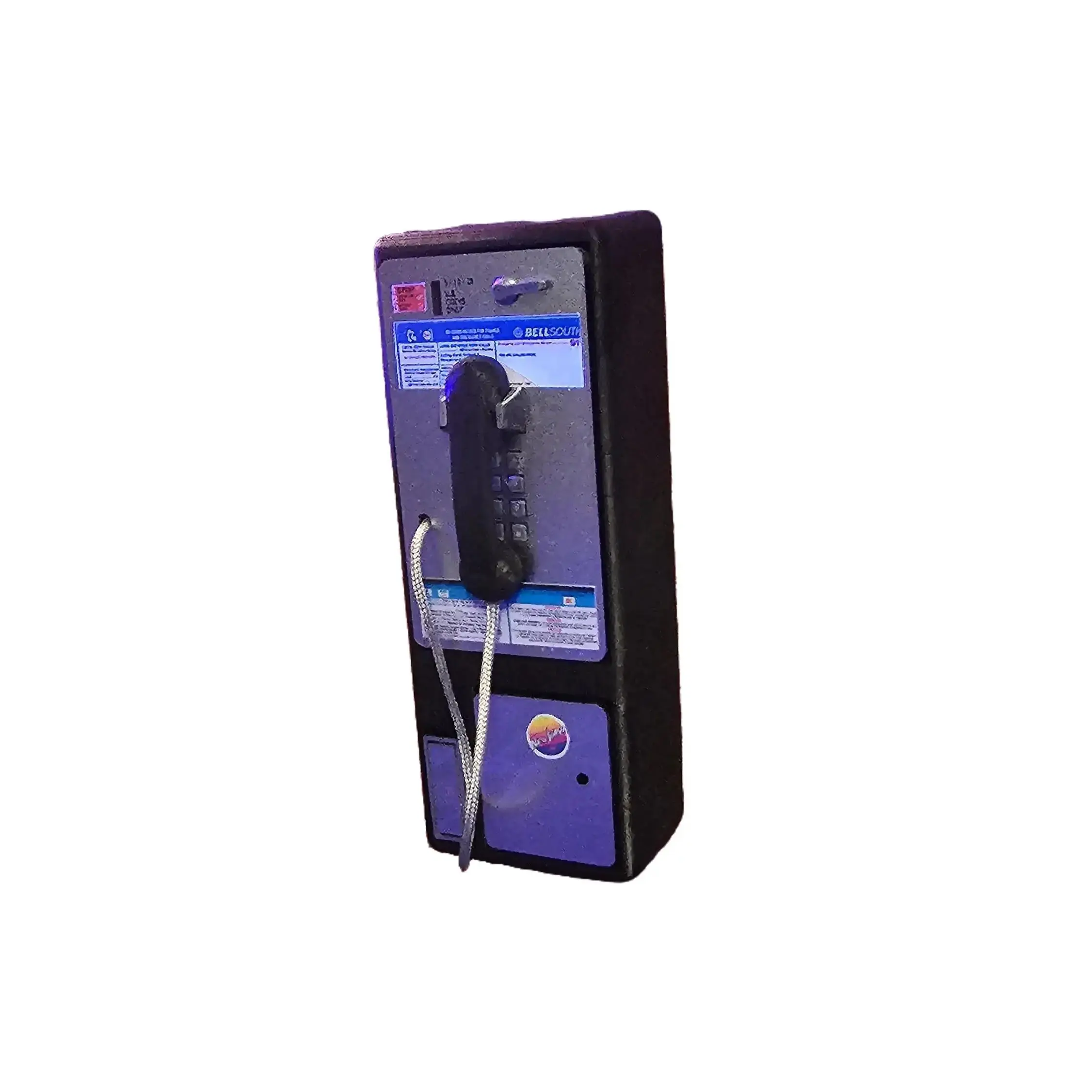 Sixth Scale Payphone for 12" Figures. Scaled to Replicade, New Wave Toys Arcade, and Barbie