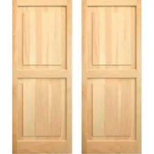 212 MAIN Pinecroft SHP43 Exterior Raised Panel Window Shutters, 15x43 in Unfinished Pine, Heavy Frame, Decorative Accent for Baby Furniture Exteriors