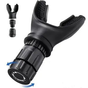 Portable Adjustable Lung Breathing Trainer, Breathing Exercise Device for Sports & Outdoor, Workout Accessories for Running Cycling Swimming Yoga