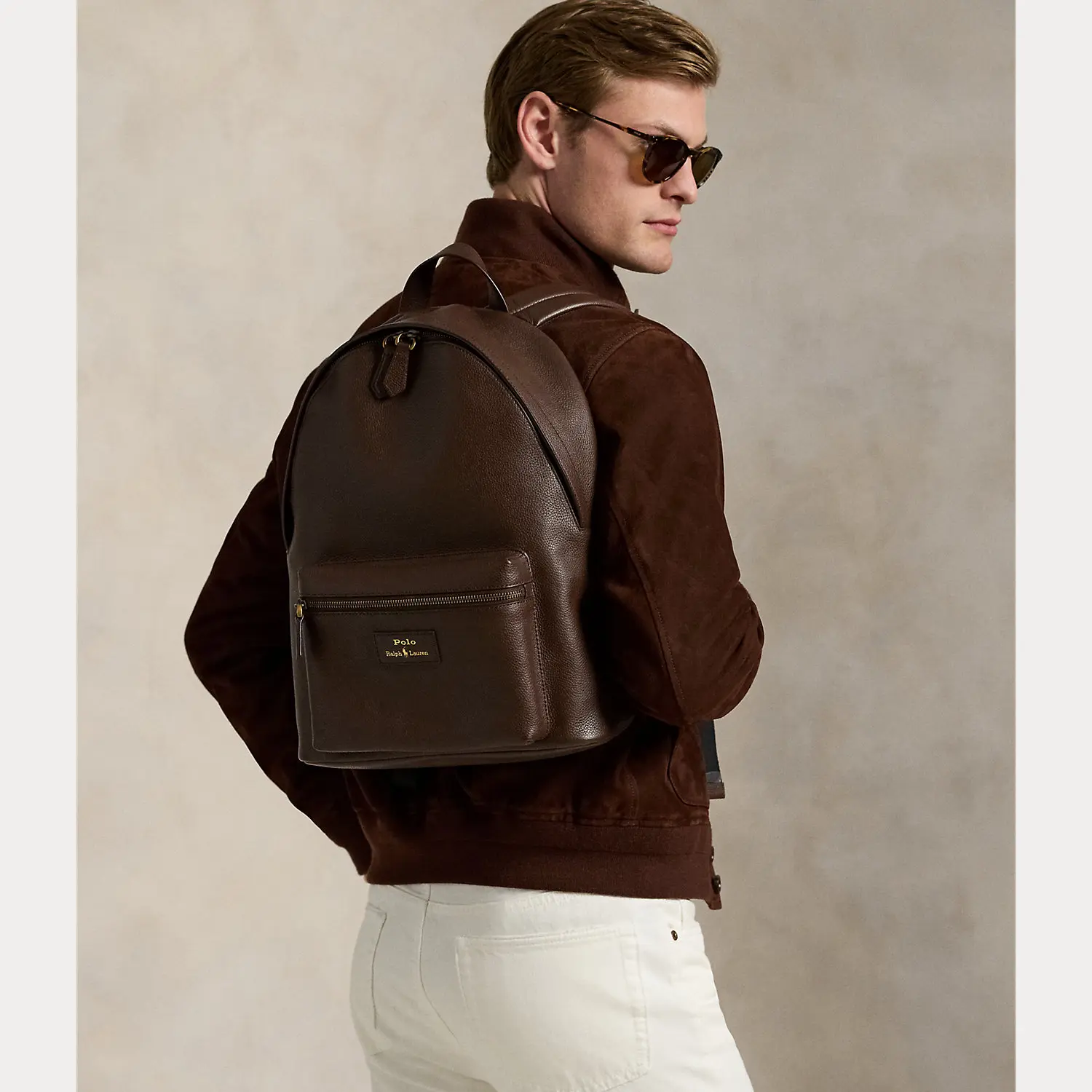 Polo Ralph Lauren - Pebbled Leather Backpack Polo Ralph Lauren - Pebbled Leather Backpack