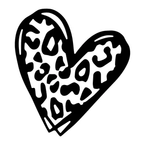 Cheetah Decal Sticker - Black Vinyl Decal Featuring Leopard Design for Decorative Use