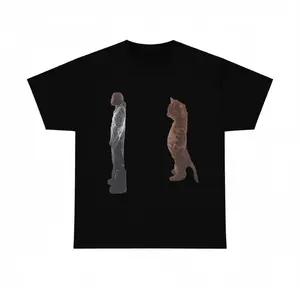 Destroy Lonely Standing Kitty Cat Funny T-Shirt