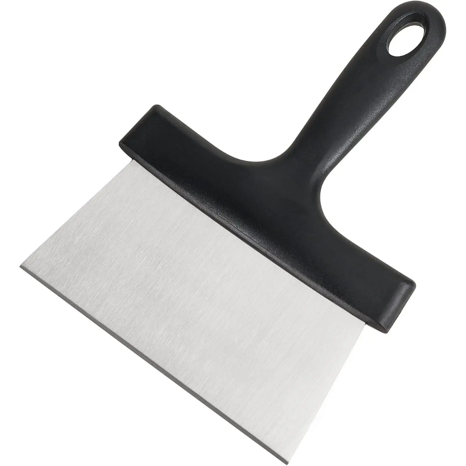 Grill Scraper 6.4 Inch Stainless Steel Griddle Scraper with Plastic Handle Versatile  Scraper Tool for Flat Top Teppanyaki BBQ Blackstone Griddle Accessories