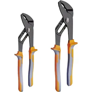 8 and 10-Inch Channel Lock Pliers Set with Adjustable Straight Jaw for Plumbing and DIY Tasks