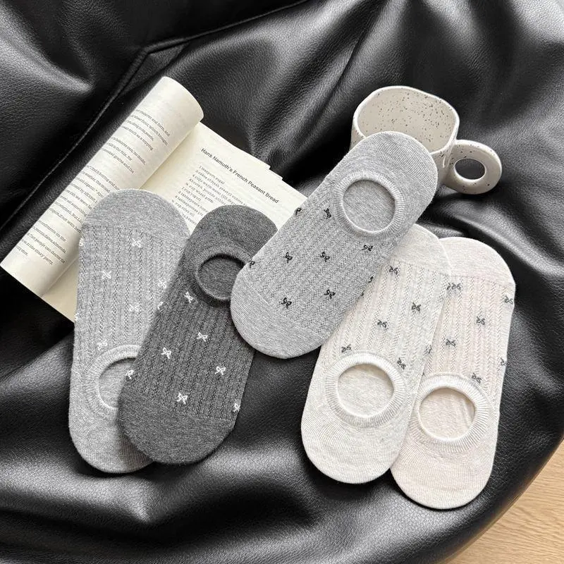 Women's Invisible Socks Summer Thin Low-Cut Boat Socks, Sweat-Absorbing, Breathable, Non-Slip, Stay-On, Sports and Casual Shallow Short Socks