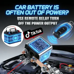 A Must - Have for Cars, Trucks and Boats! 12V 200A Remote Battery Disconnect Switch - An Anti - theft Weapon with 2 Remote - control Keys and Relay Key Fobs