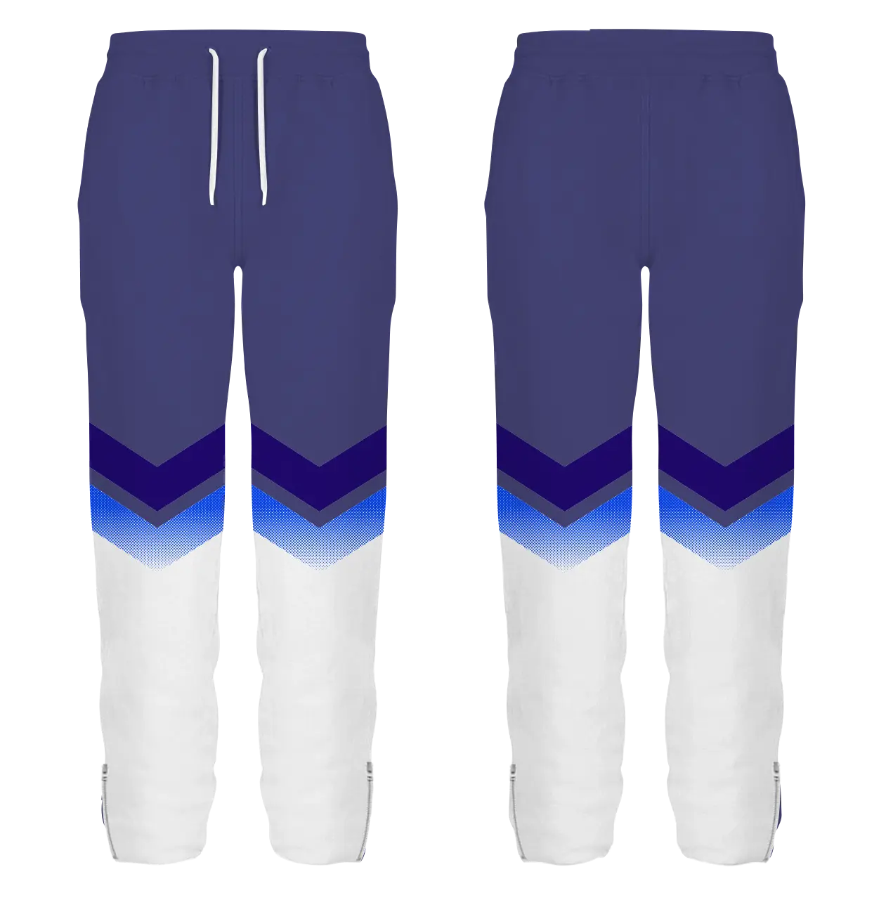 Custom Comfort Style Adult Youth Unisex Zipper Sweatpants