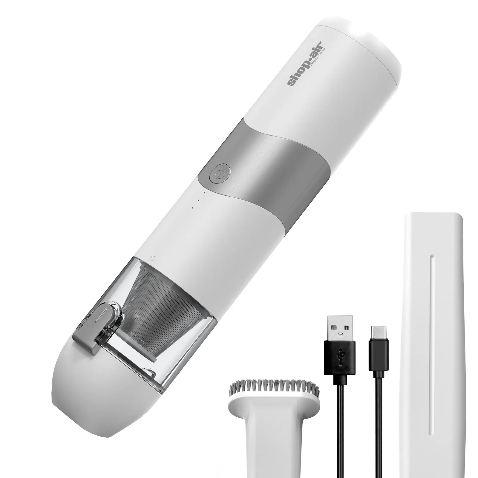 #summersale SHOP VAC Cordless Handheld Vacuum Cleaner, 5500Pa 65W Powerful Suction, Mini Vacuum with Attachments, Rechargeable 2500mAH Li-ion Battery, for Home, Office and Car