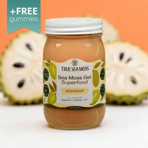 True Sea Moss Soursop Sea Moss Gel – Rich in Essential Minerals & Vitamins – supports vitality