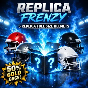 (5) Replica Helmet Full Size Frenzy Break. Pick Your Team!