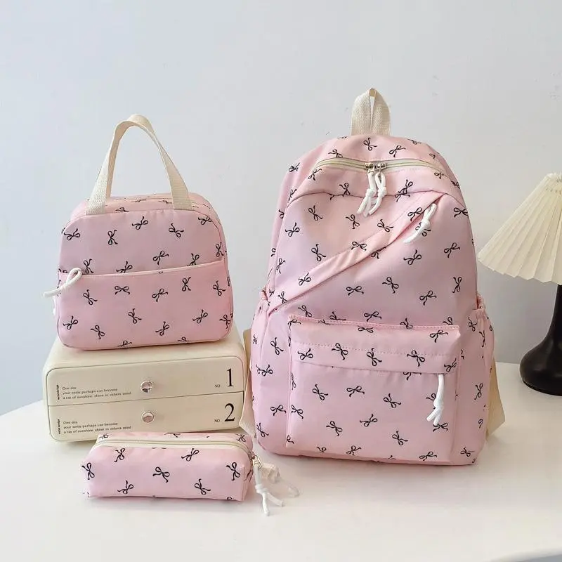 Cute Floral Print Backpack, Fresh Mori Style Large Capacity School Backpack for High School & College Girls, Literary Pastoral Aesthetic Daily Travel Daypack
