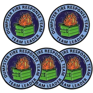 Fire Response Team Office Enamel Pin Funny Badge Gift for Colleagues and Leaders Durable Metal Pins