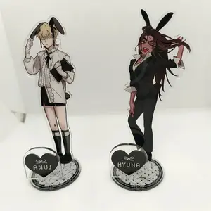 Anime ALIEN STAGE Keychains Pendant Car Key Chain Acrylic Stand MIZI SUA TILL IVAN HYUNA LUKA Fans Gifts Cosplay Accessories