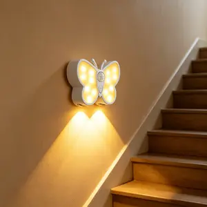 Human Motion Sensor Light, Rechargeable Magnetic Night Light, Cat Eye Effect, Hallway Staircase Lamp, Bedroom Living Room Study, Decorative Wall Light