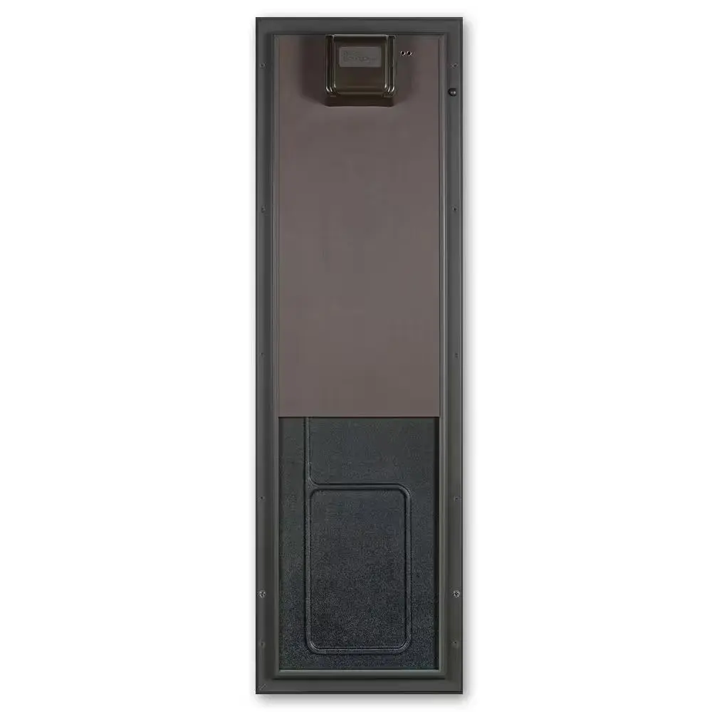 12.75 In. X 20 In. Large Bronze Wall Mount Electronic Dog Door PlexiDor Performance Pet Doors