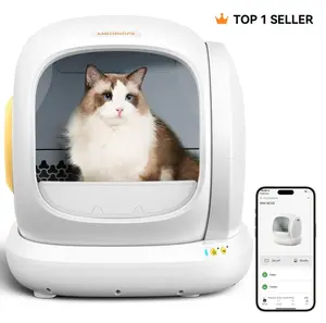 Meowant SC02 75L Large Self-Cleaning Cat Litter Box with APP Control Pee Guard Odor Removal Anti-Pinch Design Easy Installation for Multiple Cats