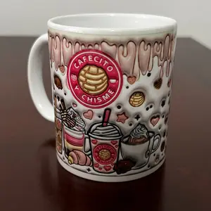 11 oz 3D Cafecito Y Chisme Mug