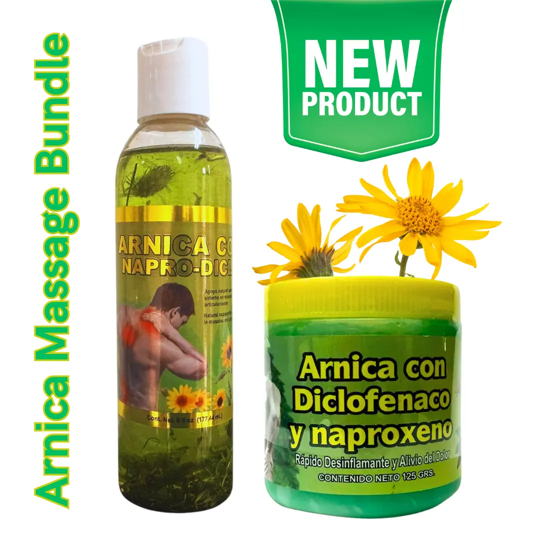The Ultimate Viral Massage Dream Team - Arnica Ointment 125g (4.4 oz) + Arnica Massage Oil (6oz) With Real Botanicals - The Chill Bundle! Perfect for Gifting, Self-Care, Massage Moments and Your Daily Chill Ritual