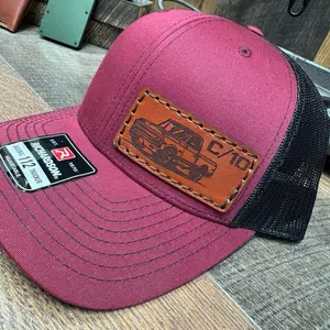C10 Hat, C-10, C 10, Classic, Low Rider, Show Truck, OBS, Chevy Hat, Silverado, Chevrolet, Leather patch hat, Dad hat, Gift, His Her