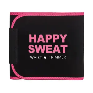 Trainer for Women and Men - Sweat Band Waist Trainer Belt for High Intensity Training and Gym Workouts, 5 Adjustable Sizes - Black/Pink