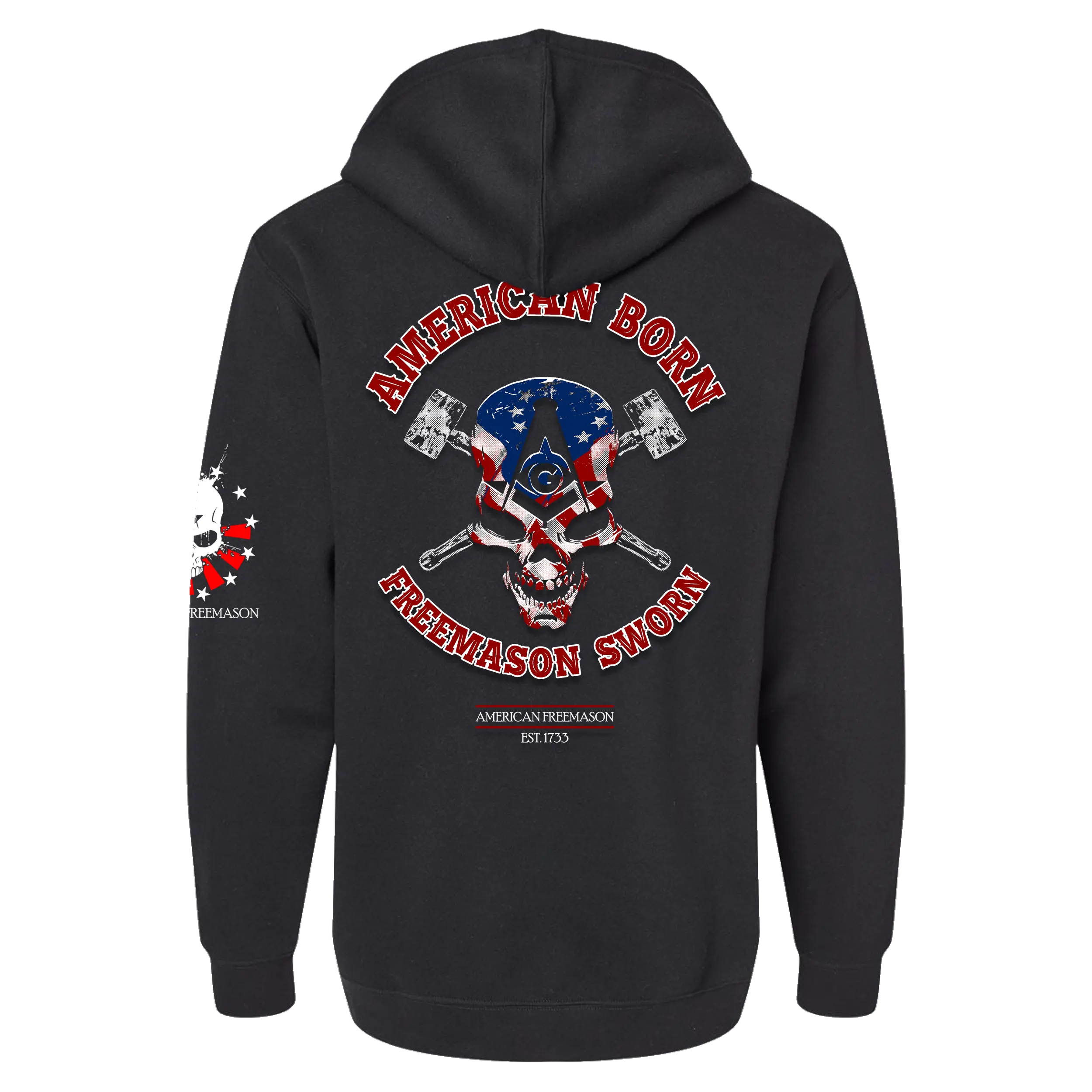 USA Born American Sworn Freemason Hoodie