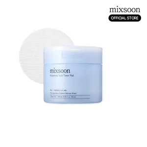[mixsoon Official Shop] Hyaluronic Acid Toner Pad 6.08 fl.oz / 180ml / 80 Sheets -  Deep Hydration Toner Pads, Korean Skincare for Glass Skin