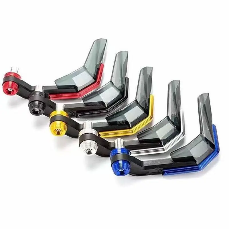 Motorcycle/Bicycle Anti-Fall Grip Set with Horn & Wind Deflector Cover, Non-Destructive Installation, Multiple Color Options