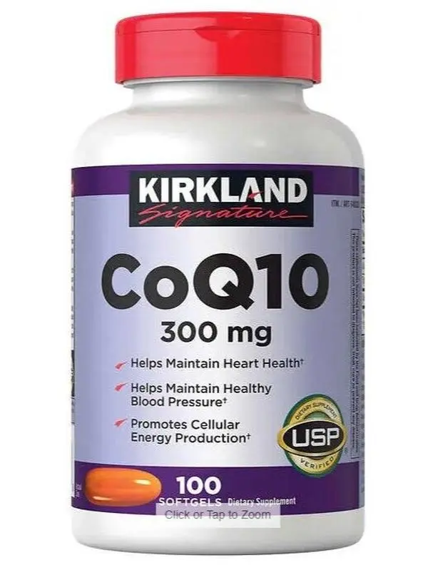 Kirkland Signature CoQ10 300 mg., 100 Softgels Fitness Edible Healthcare Supplement Dietary Healthy