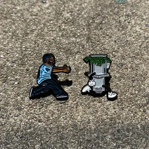 Cartoon craig and money tank pin set (the original) for hats, backpacks , etc.