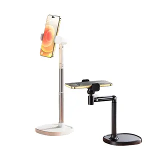New Desktop Live Streaming Phone Stand, Tablet Phone Mount, Adjustable Rotating Foldable Selfie Holder, Universal Home Multi-Function Video Shooting Rack