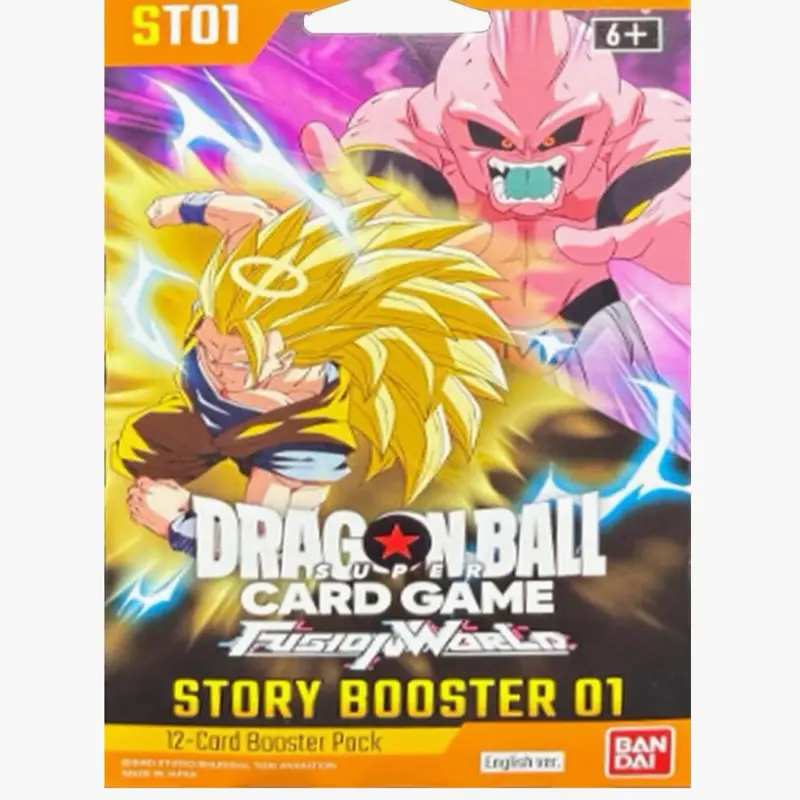 Dragon Ball TCG Fusion World English Story Booster 01 - Sleeved Booster Pack, In Hand and Ready to Ship