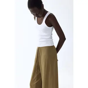 H&M Ribbed drawstring trousers