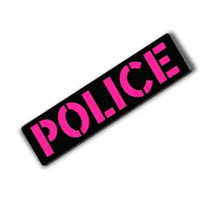 [POLICE] Operator PVC Patch [BLK/PNK]