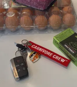 Embroidery Carnivore Crew Key Chain