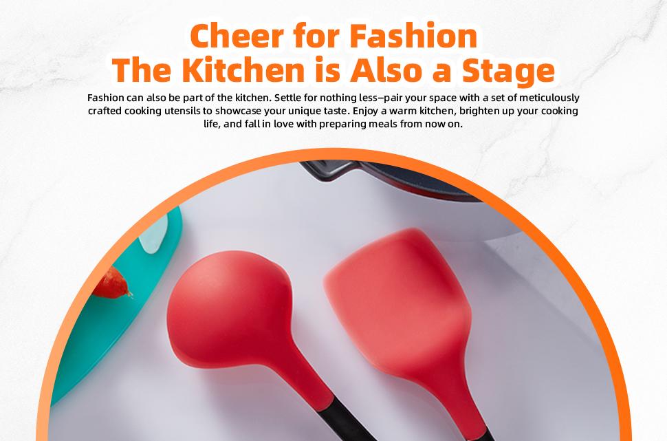 Food‑Grade Silicone Spatula, Heat‑Resistant Non‑Scratch Kitchen Utensil, Durable Cooking Tool for Non‑Stick Pans