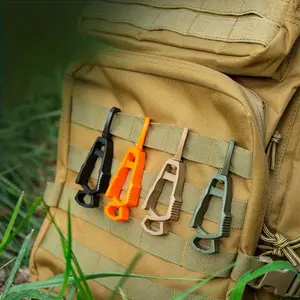 5pcs/set Molle Bag Accessories, Outdoor Multifunction Hooks, Carabiners, Glove Clip, Hanger, Safety Work Glove Guard, Hiking Camping Hunting