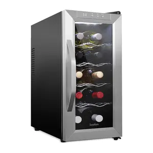 Schmecke 10-Bottle Thermoelectric Stainless Ste el Wine Cooler