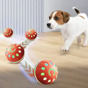 Interactive Dog Toy Ball, Interactive Training Ball, Durable Automatic Rolling USB Rechargeable, Suitable for Small Medium Dogs, Blue Color Options