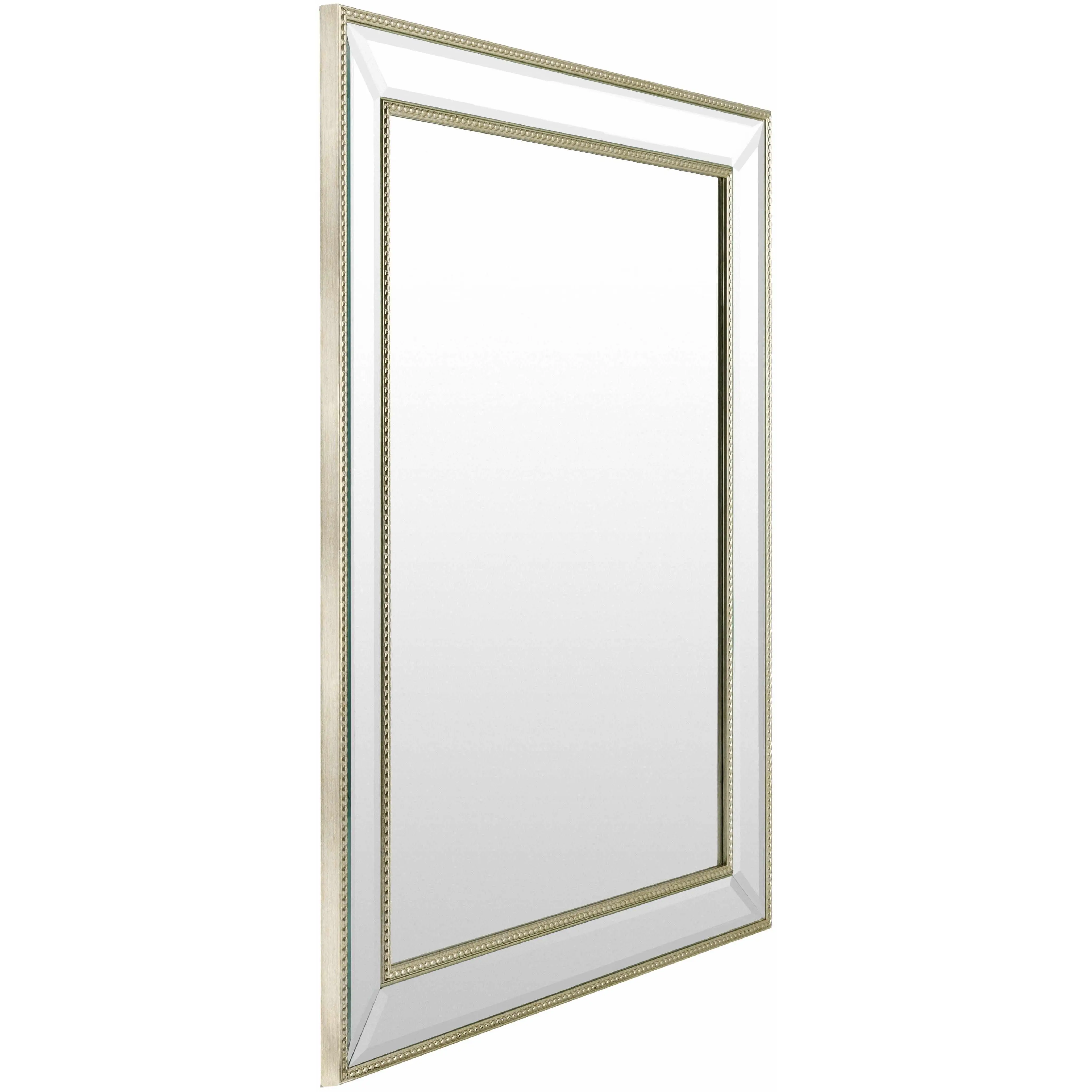Netzschkau Rectangle Wall Mounted Mirror - 34x28 in Decorative Home Decor Piece for Living Room, Bedroom