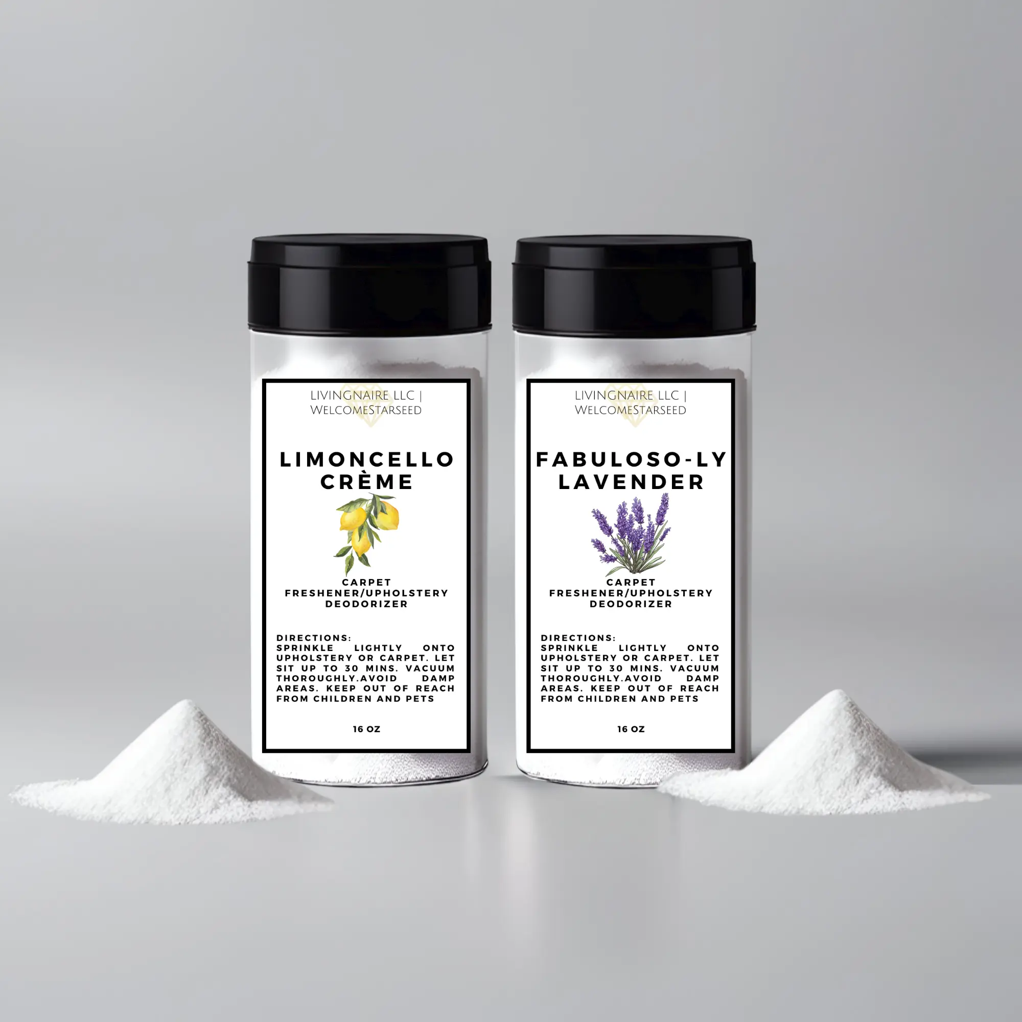 8 oz Highly Scented Carpet Freshener & Upholstery Odor Eliminator Multi-Purpose Deodorizer for Carpets Car Mats Furniture & Bathrooms