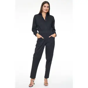 Selena Long Sleeve Pinch Waist Jumpsuit