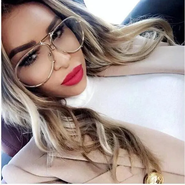 Country Posh Aviator Eyeglasses for Women  Metallic Frames, 65mm Lenses, Full Rim Design, Fashionable & Feminine S