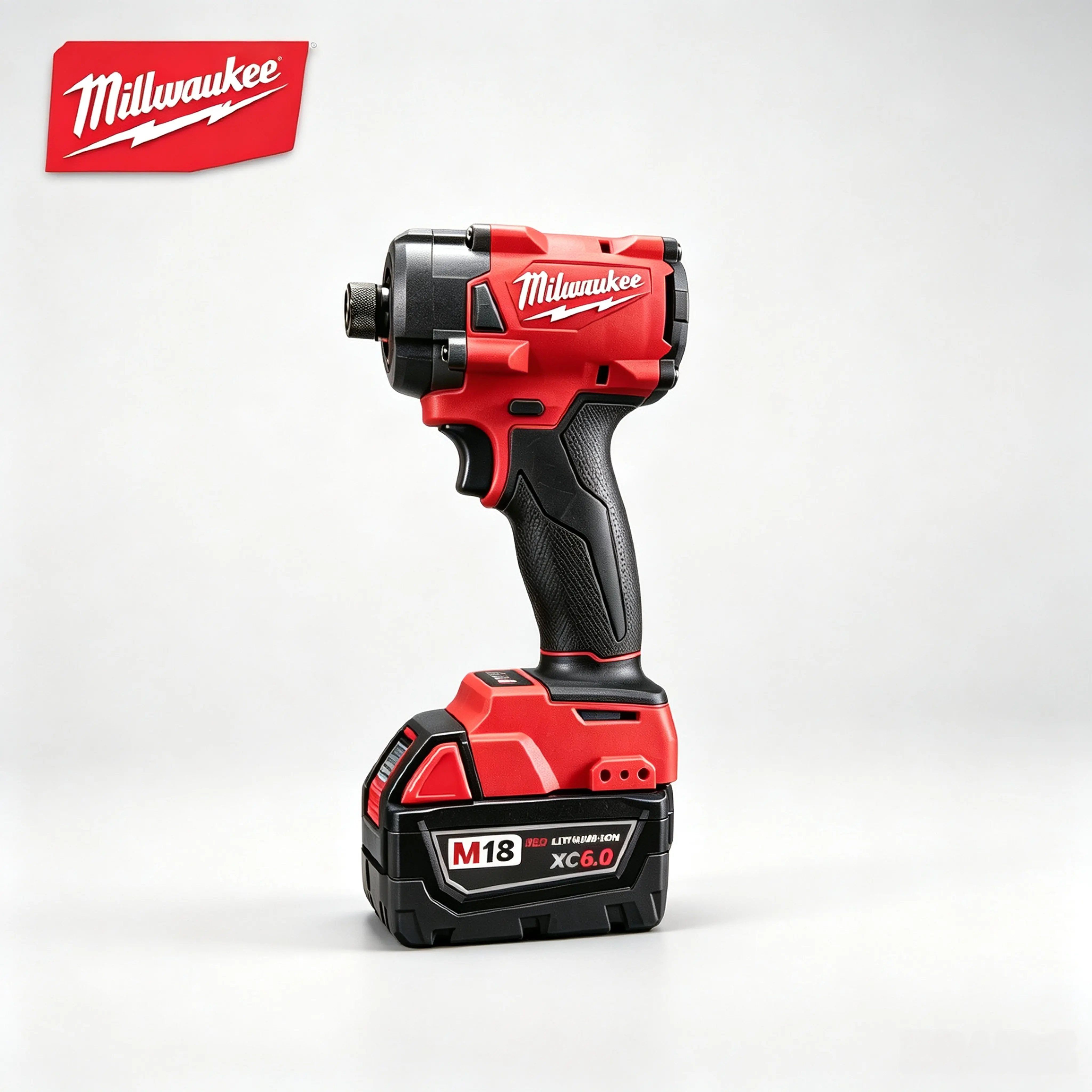 MILWAUKEE M18 FID3 18V 1/4In Cordless Impact Driver Kit For Cabinet Assembly & Deck Building  Battery Charger wrench power drill tool high  power tool screw removal equipment maintenance accessory speed torque brushless 4-mode drive control