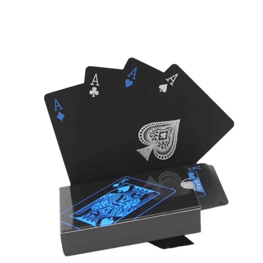 Luxury Waterproof Playing Cards Made from PVC Material – Complete 54 Card Deck for Family & Friends