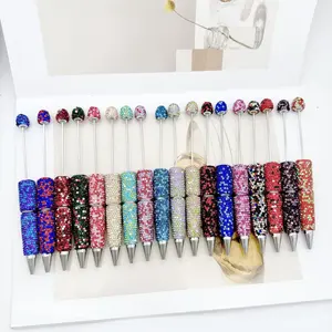 8-Pack DIY Colorful Beaded Pens, Aesthetic Pens, Rollerball Pen Set, Ink Creative Holiday Stationery, School Supplies, Fashion Writing Office Essentials